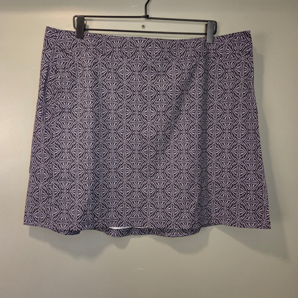 Rip Skirt Women's Adjustable Waist Printed Skirt Size XXL Black Pearl Batik